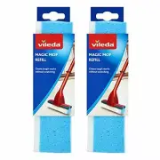 Vileda Magic Mop Refill, Blue, Pack of 2