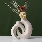 Ceramic Vase-Flower Arrangement Vase Ornaments,Nordic Simplicity,Entry Lux,Two P