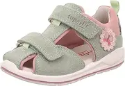 [Superfit] Girls' Boomerang Sandals, Light Green Pink 7500, 11 AU