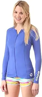 [LIGHT BOARD CORP] Ocean & Earth Ladies Oceana Zip Long Sleeve 6 Cobalt Blue
