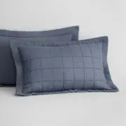 Sheridan Abbotson Linen Pillow Sham in Ink/Dark Blue Size: European Material: Cotton/Linen @Sheridan Rewards