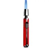 Jobon 3 Flame Jet Windproof Refillable Lighter Powerful Gas Torch Gift Box Red