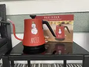 Rae Dunn Electric Gooseneck Red Snowman Christmas Tea Kettle