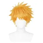 Bleach Kurosaki Ichigo Cosplay Wig Short Hair ComicCon Halloween Fancy Props Wig