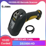 Symbol DS3508-HD 2D Rugged Corded Handheld Barcode Scanner Reader with USB Cable