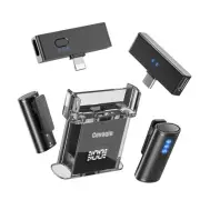 Wireless Lavalier Microphone-Mini Microphone with Noise Cancelling(2 TX + 2 R...