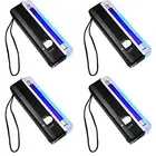 4 Pcs Handheld UV Black Light Torch Portable Blacklight LED UV Light8475