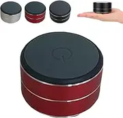 Buzzgo Speaker, Buzzgo Portable Speaker, Mini Subwoofer, Portable 360° Stereo Sound with Suction Cup with Suction Cup, Waterproof, for Home Outdoor Travel Compatible (Red)