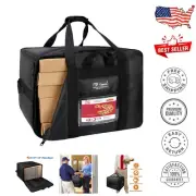 Insulated Pizza Delivery Bag - Large Commercial Food Warmer for 6 Pizza Boxes