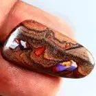 20.38 ct Remarkable Fancy (30 x 16 mm) Multi Australian Koroit Boulder Opal