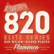 La Bella 820 Elite Red Nylon Silver Plated Flamenco Guitar String