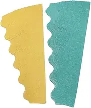 KALLORY Self-adhesive Glitter Borders 2 Sets Classroom Bulletin Board Decor Easy to Cut and Festival and Party Accessories