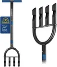 4 Corer Plug Lawn Coring Aerator Tool w/Soft Rubber Grip, Manual Grass Aerating