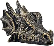 Crystal Ball Holder Dragon Shaped Ball Stand Room Decor Office Decor for Crystal Sphere Gold Purple Silver Color Display Stand (Gold Dragon Head)