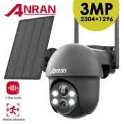 ANRAN Solar Security IP Camera Battery Powered Outdoor Wireless CCTV PTZ Camera