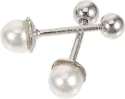 [iplusmile] Elegant Pearl Earrings Tragus Cartilage Ear Piercing Studs Women's Pierced Earrings