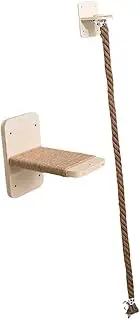 Cat Wall Shelf Scratch Post Apartment Cat Tree for Lounging Resting Sleeping