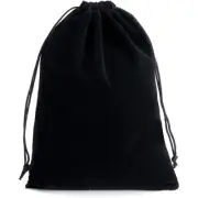 Black Velvet bags With Drawstring 10pcs Jewelry Pouches Candy Bags Christmas ...
