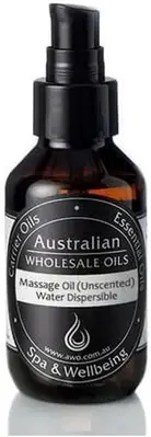 Australian Wholesale Oils Unscented Water Dispersible Massage Oil 100 Ml Size...