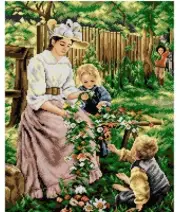 Printed Canvas for Tapestry Gobelin "Summer" 2640