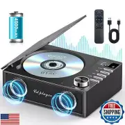 Portable CD Player with Bluetooth 5.3, Greadio 4000mAh Rechargeable CD Player