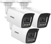 ANNKE C800 4K 8MP Security IP Bullet PoE Camera with Built-in Mic for Audio Recording, 100ft EXIR Night Vision, 4mm Lens, IP67, 512GB MicroSD Support (Excluded), Remote Access, Motion Alert, 3pack