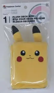 FACTORY SEALED Pokemon Center Exclusive Pikachu Plush Deck Box Case | USA Seller