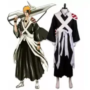 BLEACH Kurosaki ichigo Cosplay Costumes Uniform Christmas Halloween Clothing #