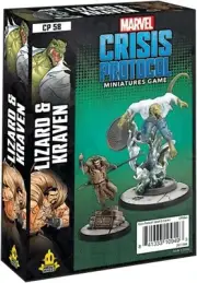 Atomic Mass Games Marvel Crisis Protocol Character Lizard and Kraven Miniature