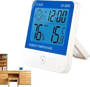 Hygrometer Indoor Humidity - Room Thermometer Humidity Monitor | LCD Monitor Humidity Meter Gauge with Eye Protection Backlight for Living Room,