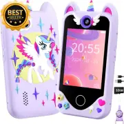 Kids Smart Phone Toy for Girls Ages 3-6 with Touchscreen, Dual Cameras & 32GB
