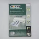 HOMBO F4 和 A4 層壓塑料 100 微米厚