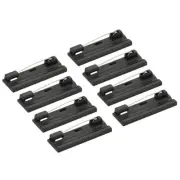 50Pcs Safety Bar Pins 40mm Brooch Clasp Pin Backs for ID Badges, Black