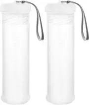 Extendable Plastic Brush Case Paint Brush Holder, 2 Pack Clear Long Brushes