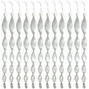 Spiral Reflective Guard Windproof Twist Wire Safe Bird Repellent Tool 12Pcs Silver Other Weed & Pest Control