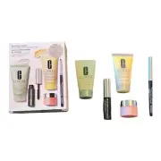 Discover Clinique Sampling Of Favorites: Scrub, lotion, mascara, liner
