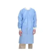 ValuMax 3660MBM Disposable Knee-Length Lab Coat, Medical Blue - 10-Pack