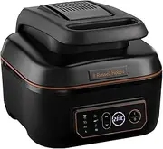 Russell Hobbs Satisfry Air and Grill Multi Cooker, RHMCAF40, Air Fryer Oven, 5.5 L Capacity, 7 Auto Functions, Digital touchscreen Display, Dishwasher Safe, Black/Copper