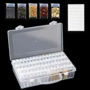 Plastic Seed Storage Box with Label Sticker Storage Case Planting Seed Container