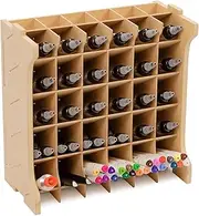 Paint Rack Suitable for Tamiya/Vallejo/MR HOBBY,Organizer for 30/49/72 Bottles of Paints,Model Tools Storage,MDF Material (30 Holes TAMIYA Paints)