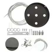 Ceiling Disk Hanging Cable Canopy Kit for Light Fixture Plate with Hook Cord
