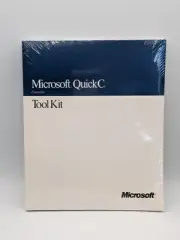 Microsoft QuickC Computer Tool Kit Book Original Plastic Wrap