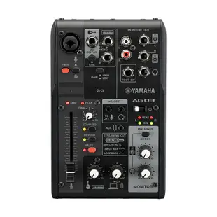 【非凡樂器】YAMAHA AG03MK2直播混音器 黑色/低噪音/Loopback/直播愛用/公司貨保固