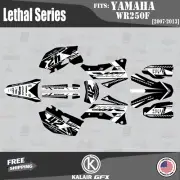 Graphics Kit for YAMAHA WR250F WR 250F (2007-2013) Lethal - WHITE