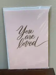 Happy Valentine's Day Pink You Are Loved Signature Hallmark Greeting Card
