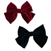 Ornaments Korean Style Hair Clip Hair Clip Women Hair Pins Velvet Bow Barrettes