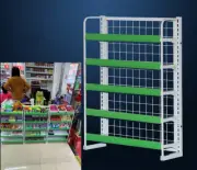 Retail Convenience Store Display Shelf Potato Chip Rack Countertop Snack Holder