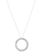 Diana M. Fine Jewelry 14K 2.00 ct. tw. Lab-Grown Diamond Pendant Necklace NoSize NoColor