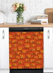 Dishwasher Magnet Cover - Reusable Magnetic Tiles Decal - Pack of 4 Tiles - V062