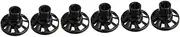 3sets Electric Grinding Chuck Electric Rotary Fan Grinding Cleaning Tool Rotary Tool Blower Grinder Fan Tool Nut Grinder Grinding Cleaning Fan Accessory Hand Grinder Black 2pcs*3